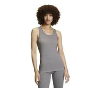 FALKE Women's Wool-Tech Light W S/l Sh Functional Yarn Quick Dry 1 Piece Base Layer Top, Grey Grey-Heather 3757, XL
