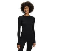 FALKE Women's Wool Tech. Longsleeved Functional Shirt Thermal Breathable Quick Dry Black Blue More Colours Warm For Outdoor Sports In Winter Ski Snowboard Hiking Equestrian 1 Piece