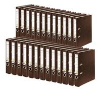 FALKEN 25x Polypropylene Colour Plastic Folders 5 cm Narrow DIN A4 Brown