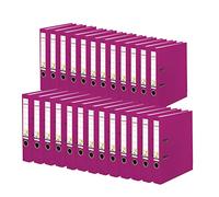 FALKEN Original 25-pack PP-Color Plastic Folders. 5 cm Narrow DIN A4 Blackberry Ring Binder Vegan File Folder