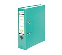 FALKEN Original PP-Color Plastic File Folder. Made in Germany. 8 cm Wide DIN A4 Pastel Turquoise Ring Binder