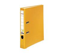 FALKEN Original PP-Color Plastic Files: Made in Germany; 5 cm Narrow DIN A4 Yellow Ring Binder Vegan File Folder Letter Folder Office Folder Plastic Folder Slotted Folder