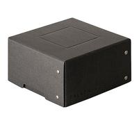 FALKEN Original PureBox Black Made in Germany 85 mm High 150 x 150 mm Storage Box With Lid - Sturdy Recycled Cardboard, Blue Angel, Vegan Gift, Transport, Multi-Purpose