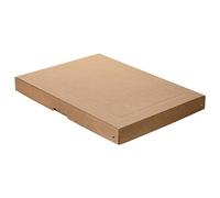 FALKEN Original PureBox Nature. Made in Germany, 40 mm high, DIN A3. Storage box with lid made of sturdy cardboard, vegan gift box, transport box, all-purpose box, Brown