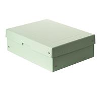 Falken Original PureBox Pastel Made in Germany 100 mm High DIN A4 Green Storage Box with Lid Made of Sturdy Cardboard Vegan Gift Box Transport Box All-Purpose Box