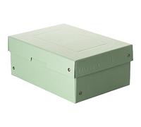 Falken Original PureBox Pastel Made in Germany 100 mm High DIN A5 Green Storage Box with Lid Made of Sturdy Cardboard Vegan Gift Box Transport Box All-Purpose Box