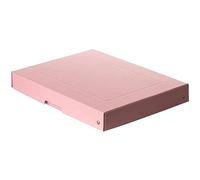 FALKEN Original PureBox Pastel Made in Germany 40 mm High DIN A4 Pink Storage Box with Lid Made of Sturdy Cardboard Vegan Gift Box Transport Box All-Purpose Box