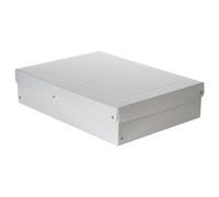 FALKEN Original PureBox Pro. Made in Germany, 100 mm high, DIN A3, DIN ISO 9706, DIN ISO 16245-A. Acid-free and ageing resistant storage box with lid, suitable for archiving box