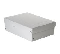 FALKEN Original PureBox Pro. Made in Germany, 100 mm high, DIN A4, DIN ISO 9706, DIN ISO 16245-A. Acid-free and ageing resistant storage box with lid, suitable for archiving box