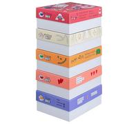 FALKEN Original StoryBoxes Assorted Pack of 5 120 mm High DIN A4+ Made in Germany Gift Box with Lid Ideal for Memories, Photos, Collections, Pictures, Crafts Storage Box Box