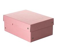 FALKEN PureBox Pastel Original Pack of 5 Made in Germany 100 mm High DIN A5 Pink Storage Box with Lid Made of Sturdy Cardboard Vegan Gift Box Transport Box All-Purpose Box