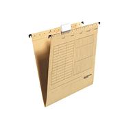 Falken Unireg Hawks Suspension files, Side opening, Brown, A4, Pack of 25