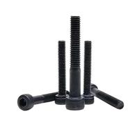 FALKIN 10/50Pcs M1.4 M1.6 M2 M2.5 M3 M3.5 M4 M5 Mini Black Steel Hex Socket Head Fasteners(70mm,10pcs M3)
