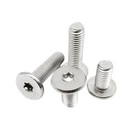 FALKIN 304 Stainless Steel CM Six-Lobe Torx Ultra Thin Super Low Flat Wafer Head Bolt Screw 5/10/50pcs M1.6 M2 M2.5 M3 M4 M5 M6 M8(18mm,50pcs M2.5)
