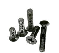 FALKIN 50Pcs GB819 Black Carbon Steel Phillips Countersunk Head Screws M1 M1.2 M1.4 M1.6 M2 M2.5 M3 M3.5 M4(25mm,M3.5)