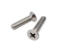 FALKIN 50pcs Mini Micro Small Black 304 Stainless Steel Cross Phillips Flat Countersunk Head Screw Bolt50x M1.2 M1.4 M1.6 M2 M2.5 M3 M3.5 M4(10mm,M3.5)