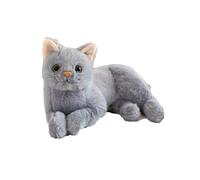 FaLkiN Cat Plush Soft Toys, Soft Cat Plush Doll, Cute Gray Cat Doll, Pillow Soothing Hugging Sleeping, Birthday Gifts Present Party Favors For Boys And Girls, 30cm