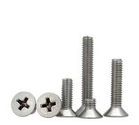 FALKIN GB819 Phillips Countersunk Head Screws, 10# 12#-24 To 3/8-16 UNC UNF, 304 Stainless Steel Fasteners(1-3I4,10-32 UNF (20Pcs))