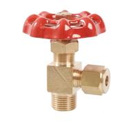 FALKIN M12-M22 1/8" 1/4" 3/8" 1/2" BSP Male X 6 8 10 12mm Compression Union Tube Brass Straight Elbow Needle Valve Flowe Controller (Color : 90 Degree Elbow, Size : 1l8 BSPx6mm)