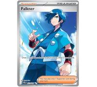 Falkner 251/193 Ultra Rare Double Pokemon Card (SV2 Paldea Evolved) + 1x TitanCards® Toploader