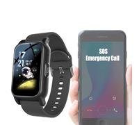 Fall Alert Devices for Elderly, Fall Detection Smart Watch for Seniors with HD Video Call, IP67 Waterproof & HD Voice Call, Gifts for Elderly Mom,25.8 * 2CM,Black