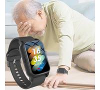 Fall Alert Devices for Elderly, Personal Alarms for Elderly, Smart Watch for Seniors with HD Video Call, Fall Detection, GPS ＆ IP67 Waterproof, Elderly Alarm Call Button,Black