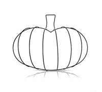 Fall and Halloween Metal Wreath Frames in Pumpkin and Witch Hat Designs, Suitable for Front Door Hanging and Custom Seasonal Decoration Creations (B)