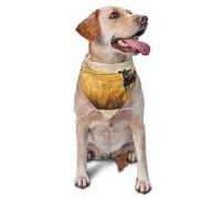 Fall Animal Cow Printed Graphic Pet Triangle Scarf For Dogs & Cats, Adjustable Cute Pet Bandana For & Photo Shoots
