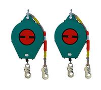 Fall Arrester Safety Device with Alloy Steel Snap Hook and Self-Retracting Lifeline Rope, Load Capacity 150kg, Ideal for Outdoor Climbing, Pack of 2