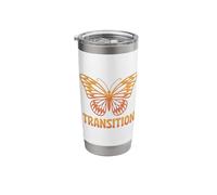 Fall Autumn Butterfly Transform Transition Emergence Change Stainless Steel Insulated Tumbler