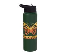 Fall Autumn Butterfly Transform Transition Emergence Change Stainless Steel Insulated Water Bottle