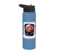 Fall Autumn Falling Leaves with Tree and Butterfly Stainless Steel Insulated Water Bottle