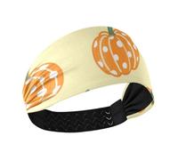 Fall Autumn Polka Dot Pumpkin Yellow Non-Slip? workout headbands for women Elastic sweat bands for Cycling Yoga basketball Volleyball diademas deportivas para mujer