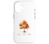 Fall Autumn Tree Thankful Grateful Blessed Thanksgiving Case for iPhone 16