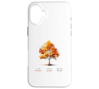 Fall Autumn Tree Thankful Grateful Blessed Thanksgiving Case for iPhone 16 Plus