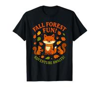 Fall Autumn Woodland Walks For Kids Nature Animals T-Shirt