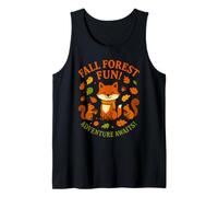Fall Autumn Woodland Walks For Kids Nature Animals Tank Top