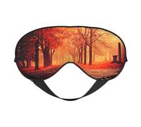 Fall Beautiful Autumn Hd Eye Mask Sleep Mask for Men & Women Mask for Sleep with Easy Adjustable Strap Night Eye Cover for Travel