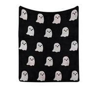Fall Blanket Throw, Blanket & Throws Orange Pumpkins Leaves Blanketss for Couch Bed Reversible Witch's Hat Spider Webs Print Fleece Throw Blankets