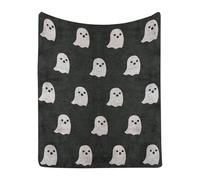 Fall Blanket Throw, Blanket & Throws Orange Pumpkins Leaves Blanketss for Couch Bed Reversible Witch's Hat Spider Webs Print Fleece Throw Blankets