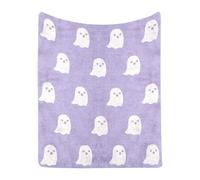 Fall Blanket Throw, King Size Blanket Ghost Friend Blankets for Christmas Halloween Cozy, Plush, Fluffy, Fuzzy Fleece Throw Blankets for Bed, Sofa