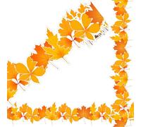 Fall Bulletin Board Borders 32.8Ft Colorful Maple Leaves Shape Die-Cut Bulletin Board Strips Thanksgiving Autumn Leaf Bulletin Board Trim for Classroom Office Chalkboard Decor (Yellow)