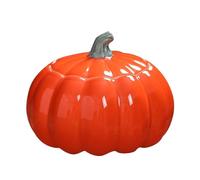 Fall Candy Jar - Pumpkin Canister Storage, Seasonal Kitchen Accent, Ceramic Treat Holder | Rustic Airtight Seal Feature, Decorative Glazed Container For Thanksgiving, Autumn, Holiday, Party, Dining