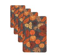Fall Car Air Freshener Cards for Women Men 4 Pack Cute Car Accessories Long Lasting Scent Car Diffuser Hanging Auto Aromatherapy Tablets Car Fresheners Gifts