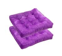 Fall Chair Cushions for Dining Chairs 2 Pack Extra Large Seat Pads in Purple Multifunctional Chair Pads for Kitchen & Home Decor Comfortable Cushioning for Dining Room