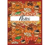 Fall college rule notebook: 150 page Festive notebook for journaling, taking notes, making lists [ 8.25x11 inches, college rule, 150 pages]