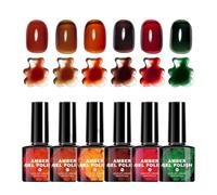 Fall Colored Nail 6 Colors Amber Caramel Ink Paint