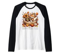 Fall Corgi Autumn Graphic Women Men and Kids Happy Fall Yall Raglan Baseball Tee