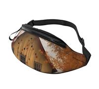 Fall Country Barn Fanny Pack for Men Women Fashion Running Waist Packs Waterproof Crossbody Bags Everywhere Belt Bag with Adjustable Strap Sports Hip Pack for Travel Wallet