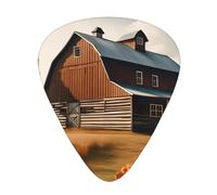 Fall Country Barn Guitar Picks Set-Premium Abs Material,Various Thicknesses-Enhance Your Playing Experience